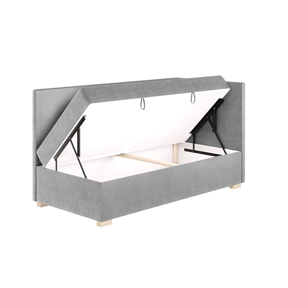 Mesonica Łóżko Flexi, szare, 90x200, Prawostronne