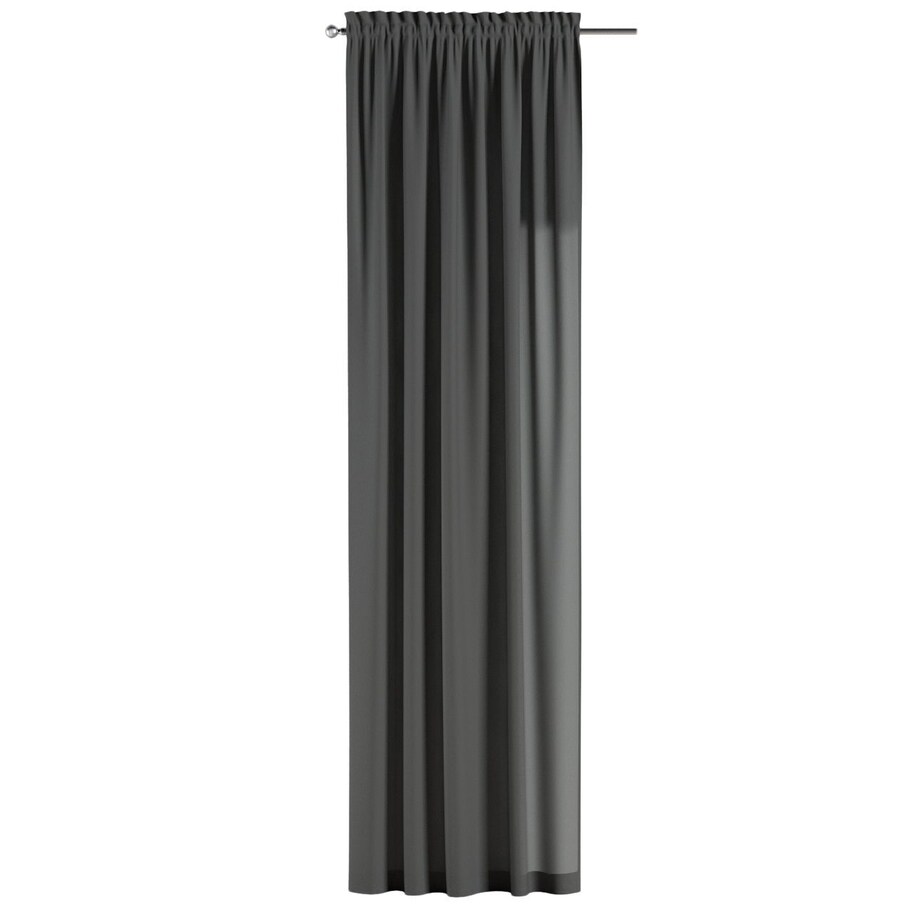 Zasłona na kanale z grzywką 1 szt. 130x260 szary