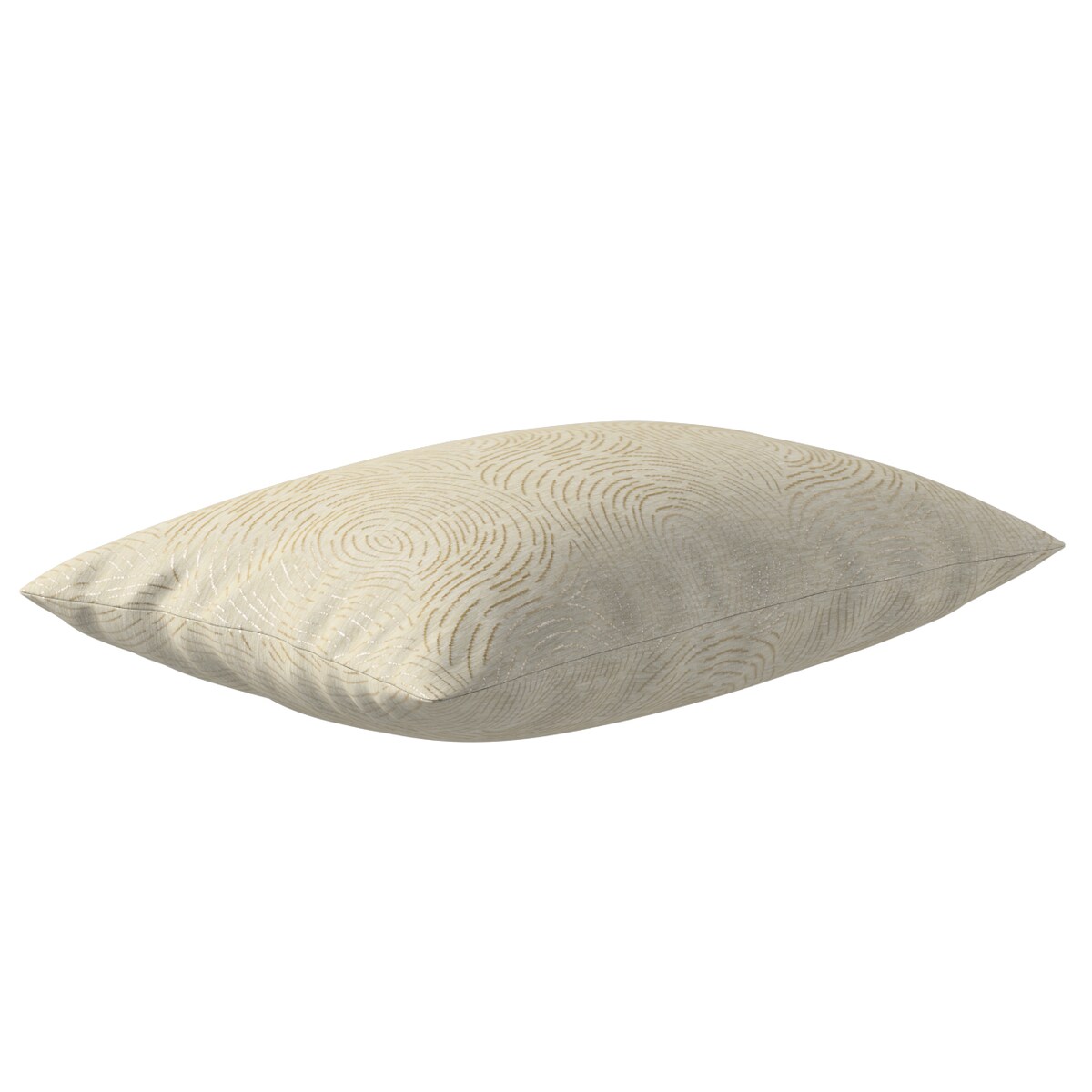 Poszewka Kinga na poduszkę prostokątną 47x28 beżowo-złoty wzór