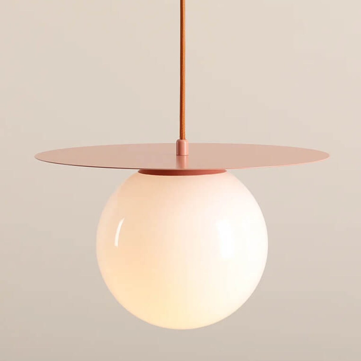 Jadalniana lampa wisząca Loop 1125G11_M Aldex kula koralowa biała