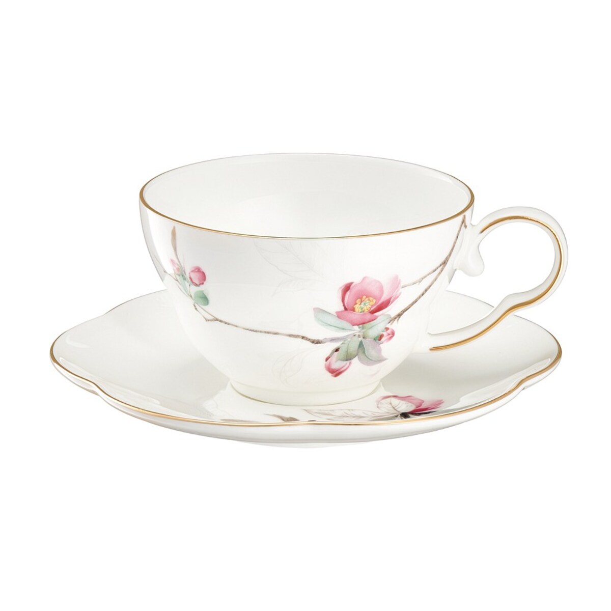 VILLA ITALIA Filiżanka do herbaty porcelanowa 200 ml ze spodkiem SPIRIT of JAPAN