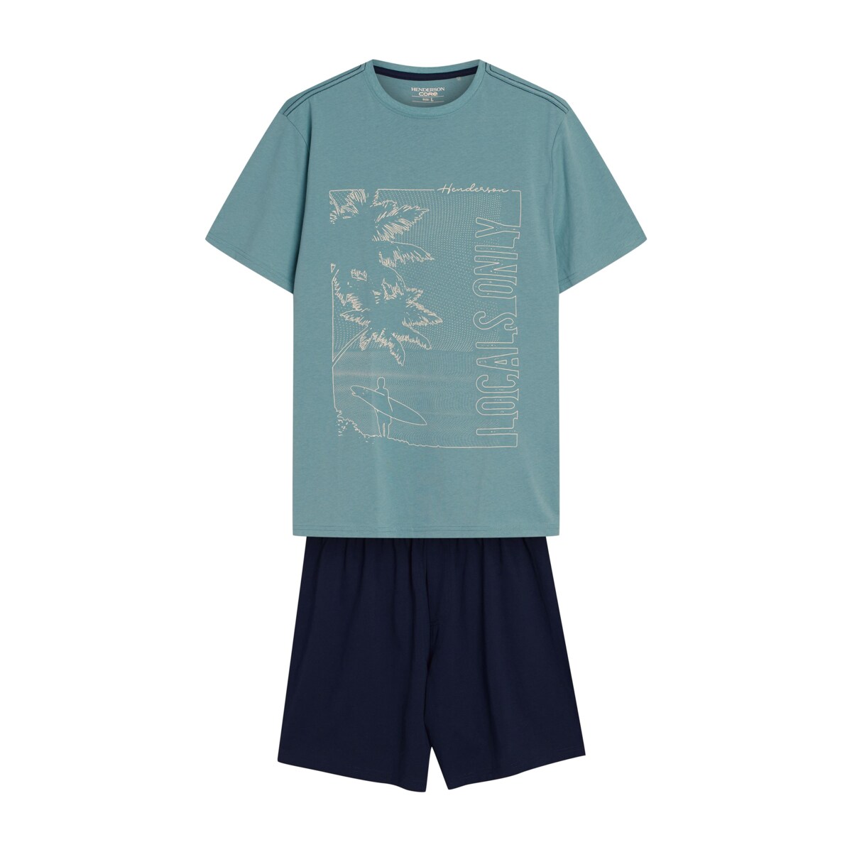 Piżama Surf 42598-77X Zielona Zielony, L