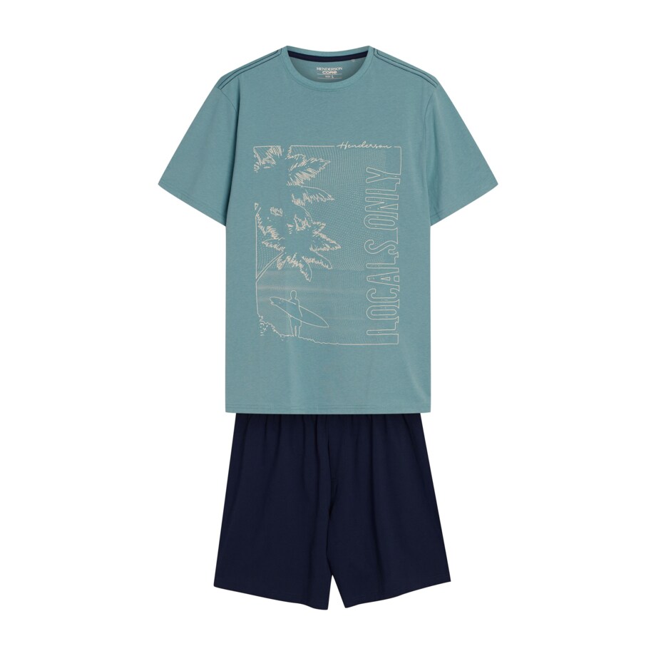 Piżama Surf 42598-77X Zielona Zielony, L