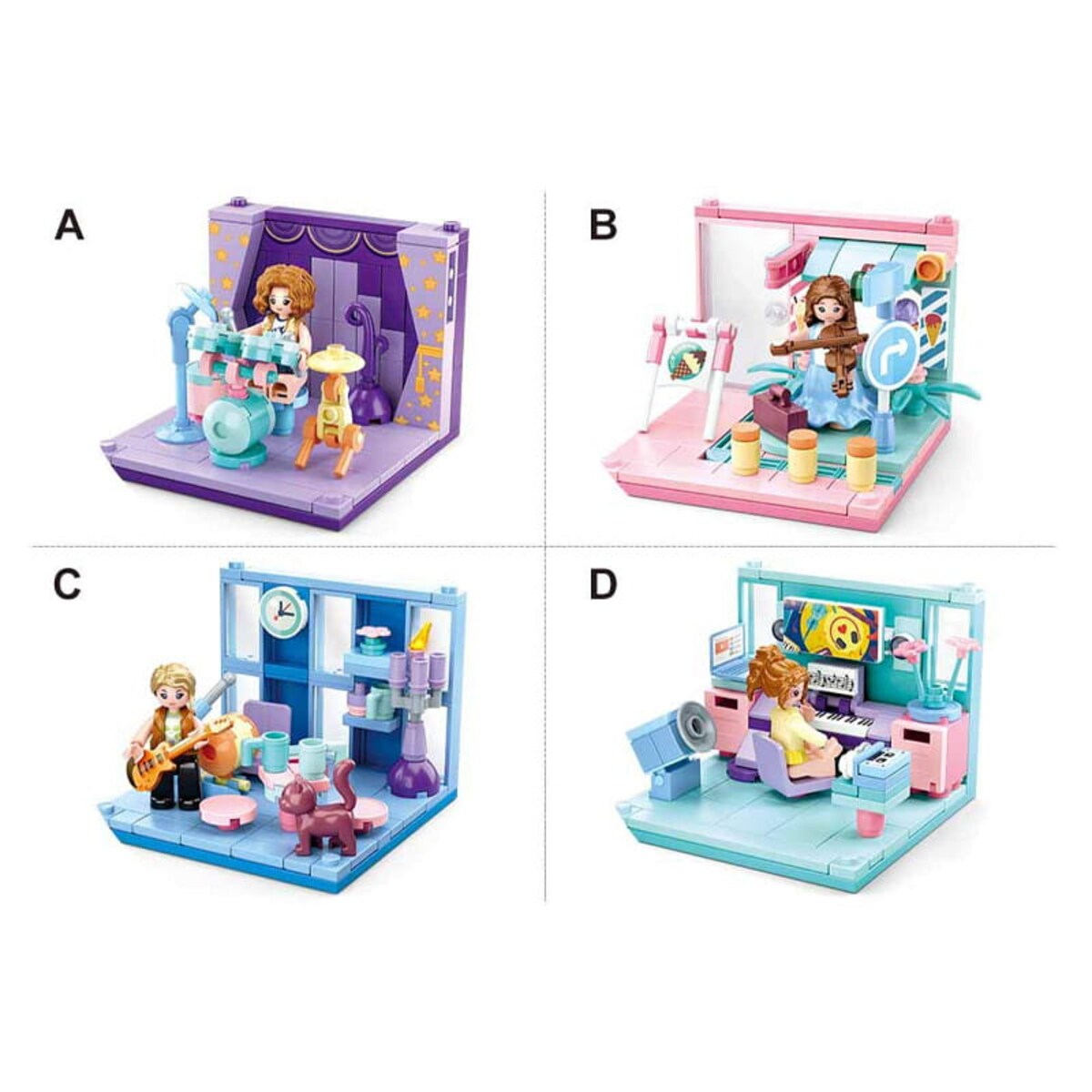 JESIEŃ - mini pokoik klocki - Sluban - 113 elementów