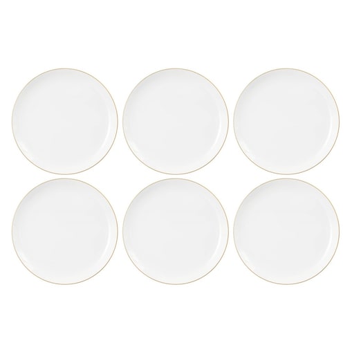 SELTMANN LIBERTY GOLDLINE Zestaw 6 talerzy obiadowych 27.5 cm