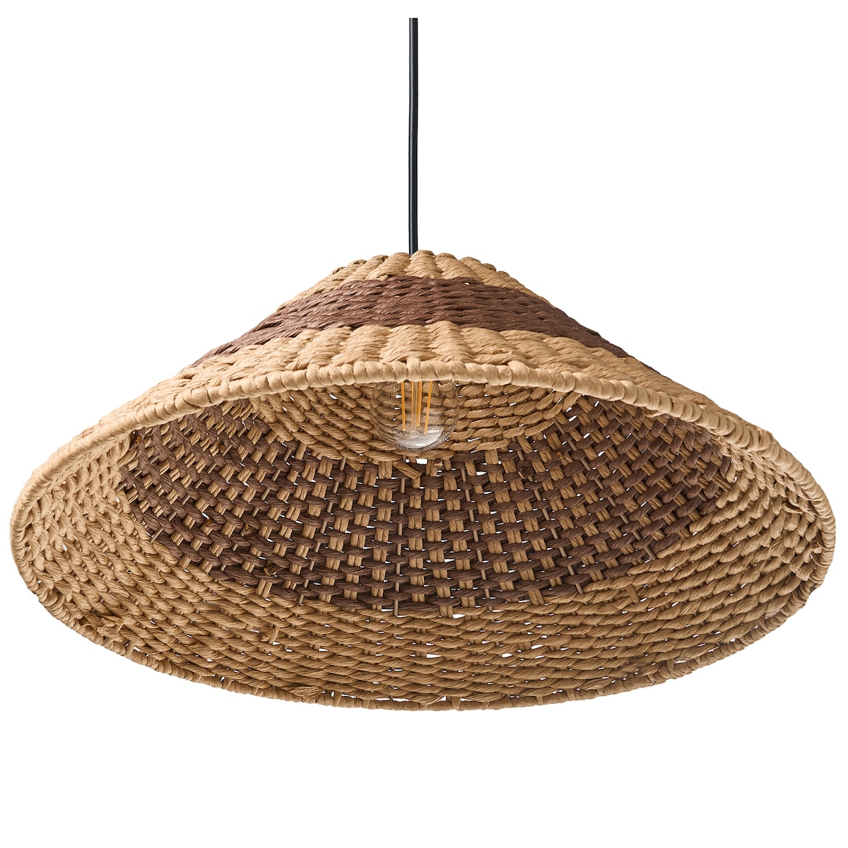 Lampa wisząca BANCAL Papierowa plecionka Naturalny