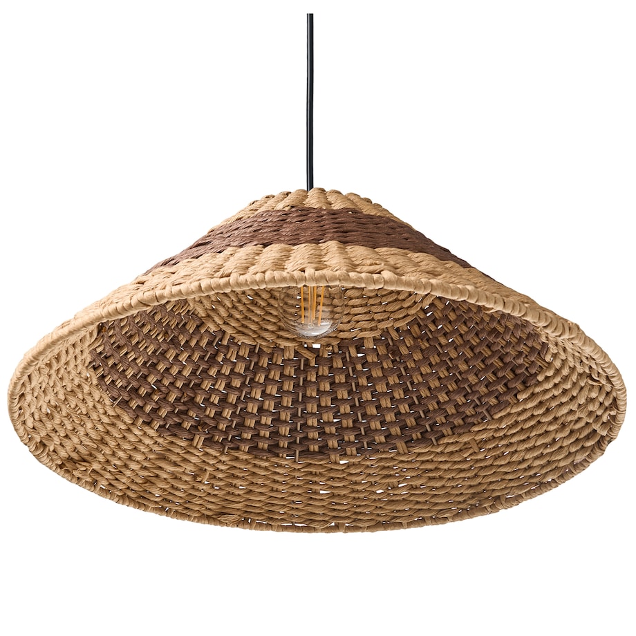 Lampa wisząca BANCAL Papierowa plecionka Naturalny