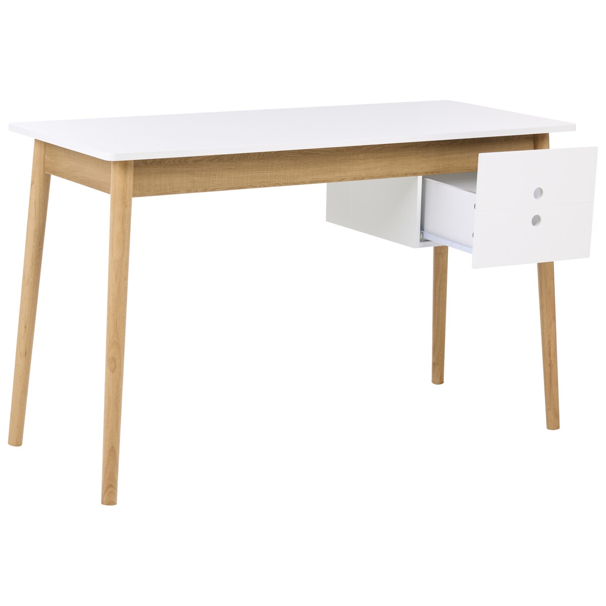 Biurko FENESTRA Jasny brąz/ biały 120 cm 50 cm
