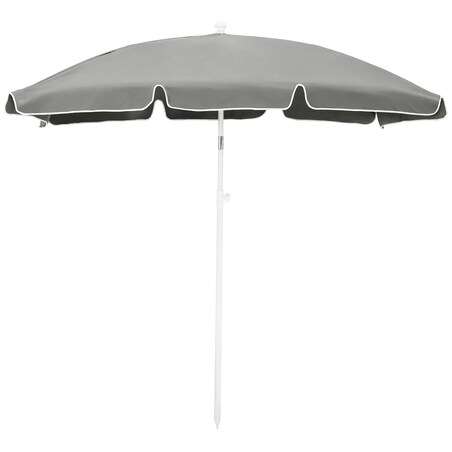 Parasol OGRODOWY plażowy UCHYLNY mocny średnica 200 cm łamany z uchwytem