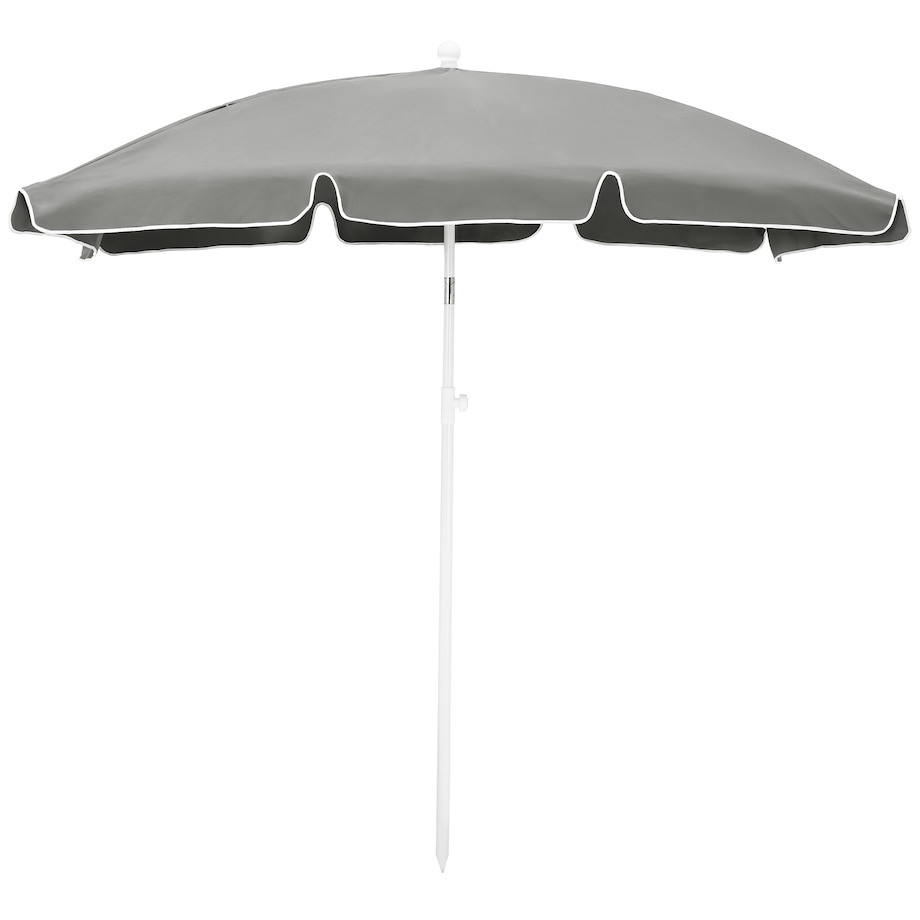 Parasol OGRODOWY plażowy UCHYLNY mocny średnica 200 cm łamany z uchwytem