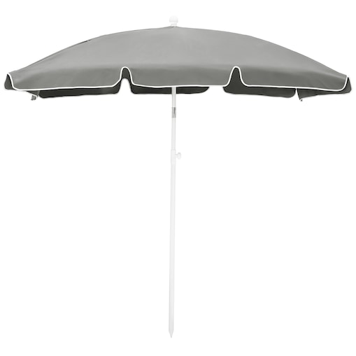 Parasol OGRODOWY plażowy UCHYLNY mocny średnica 200 cm łamany z uchwytem