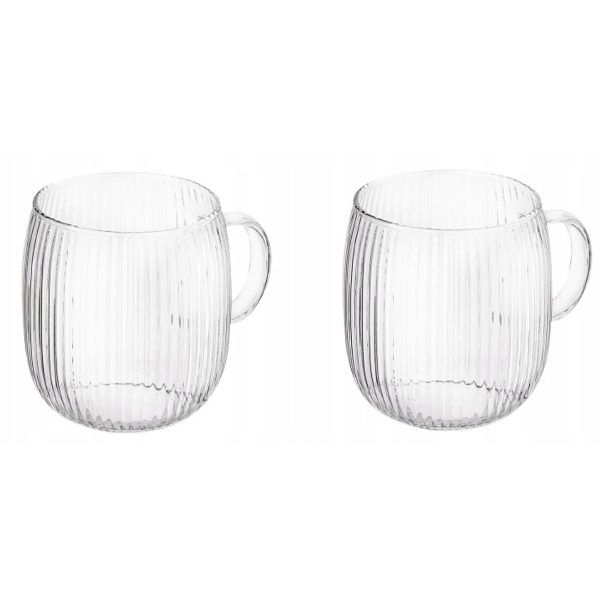 2x SZKLANKA DO KAWY HERBATY 380 ml z uchem na napoje soki wodę cappuccino