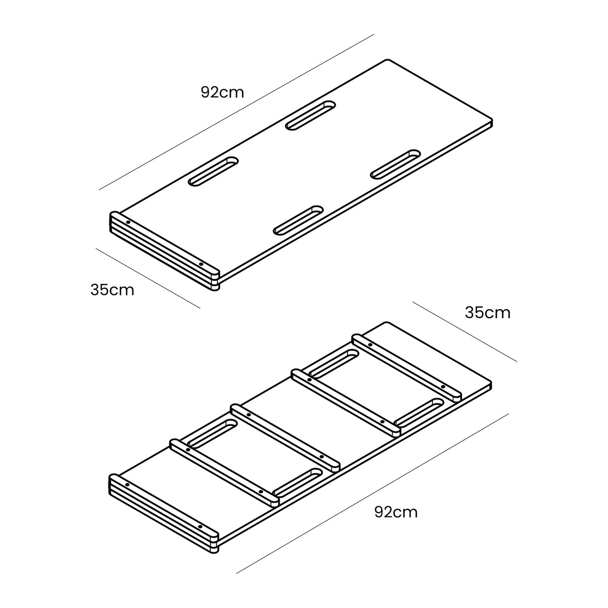 Small Dream Rocker Naturalne Drewno & Zjeżdżalnia