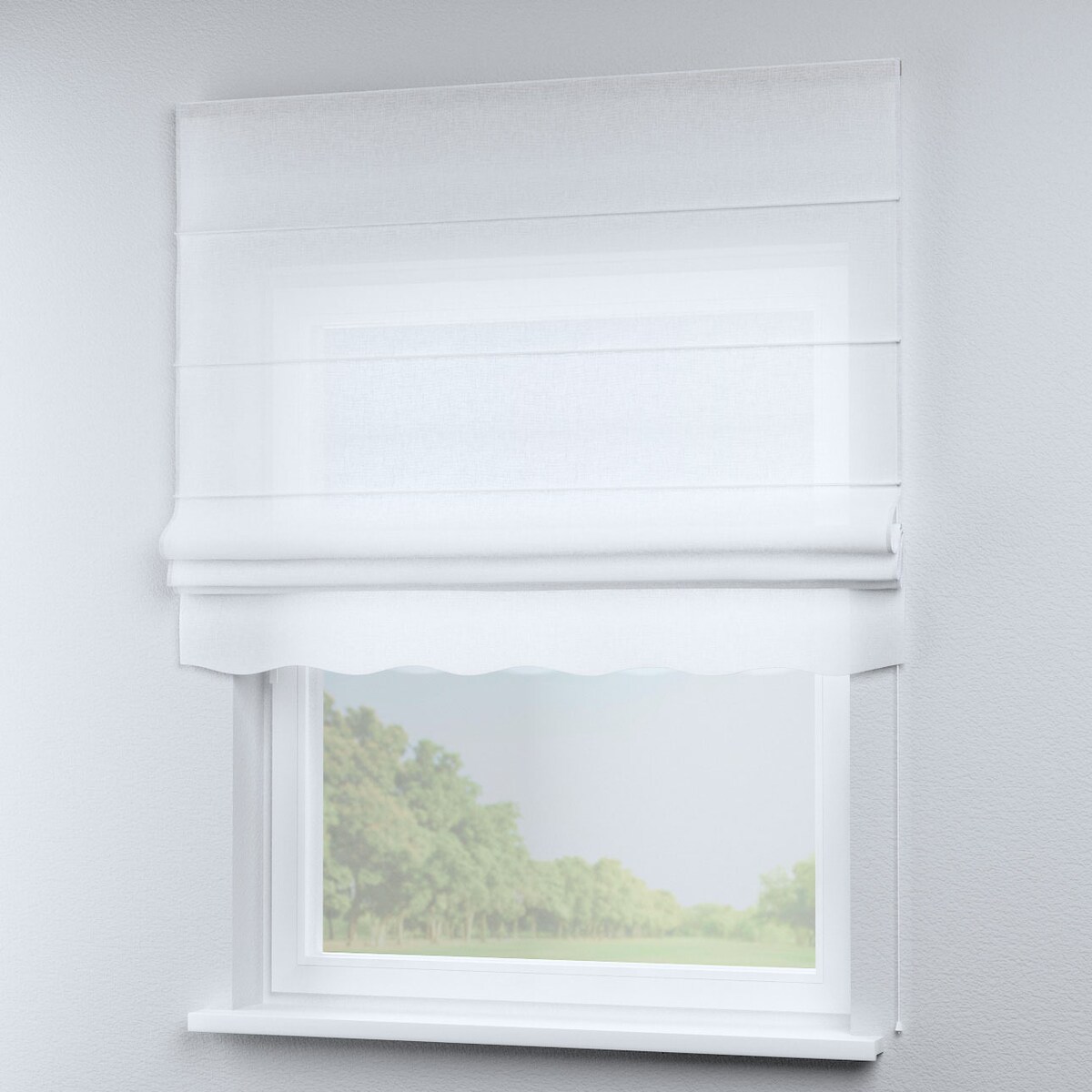 Roleta rzymska Florencja 100x170 prześwitująca biała