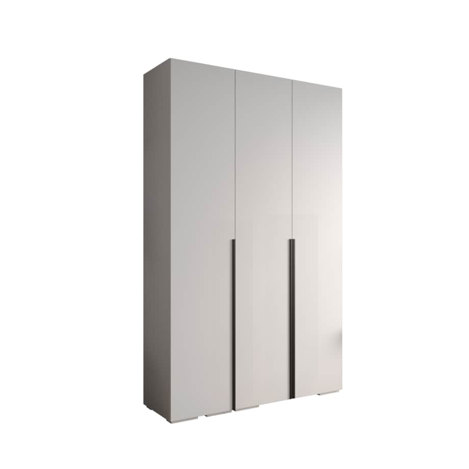 Szafa ubraniowa Garderoba INOVA 1 1,5SZ Biały+Czarny