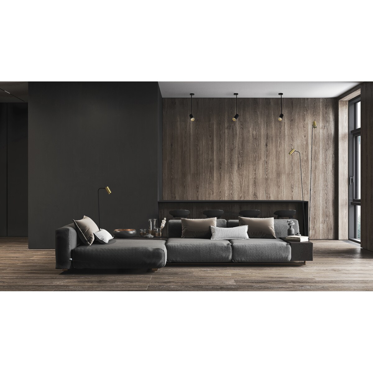 Lampa podłogowa 7711 MONO Mosiądz Nowodvorski