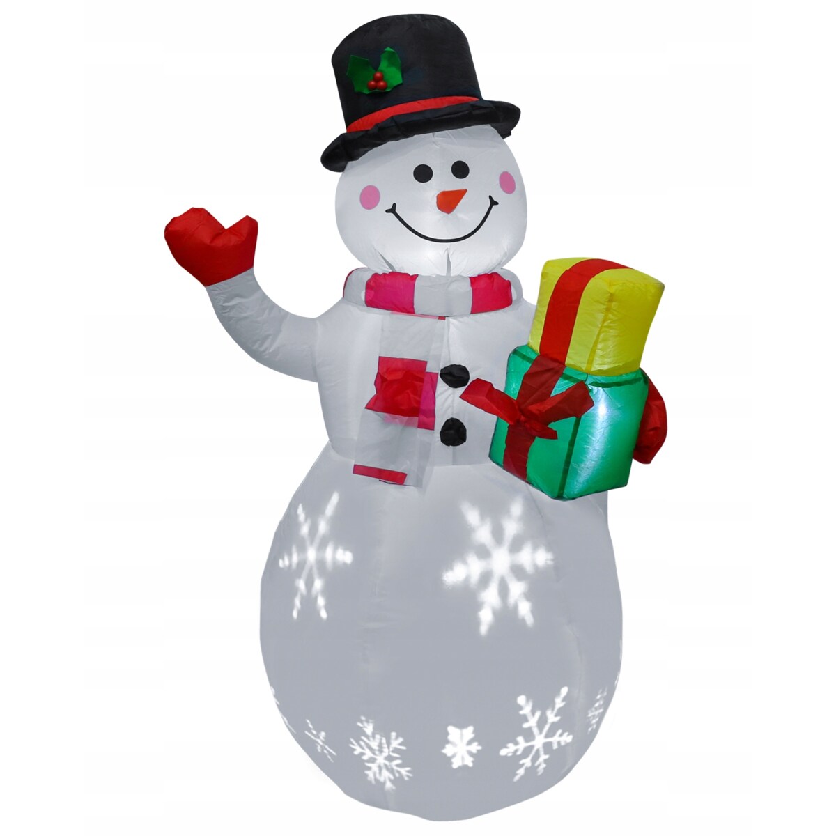 Bałwan Nadmuchiwany Świecący Duży Pompowany Led 150Cm Dmuchaniec