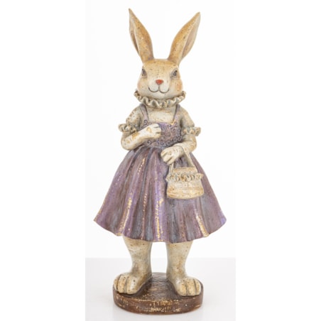 Figurka - króliczka 26x12x9,5 cm AMELIA z torebką