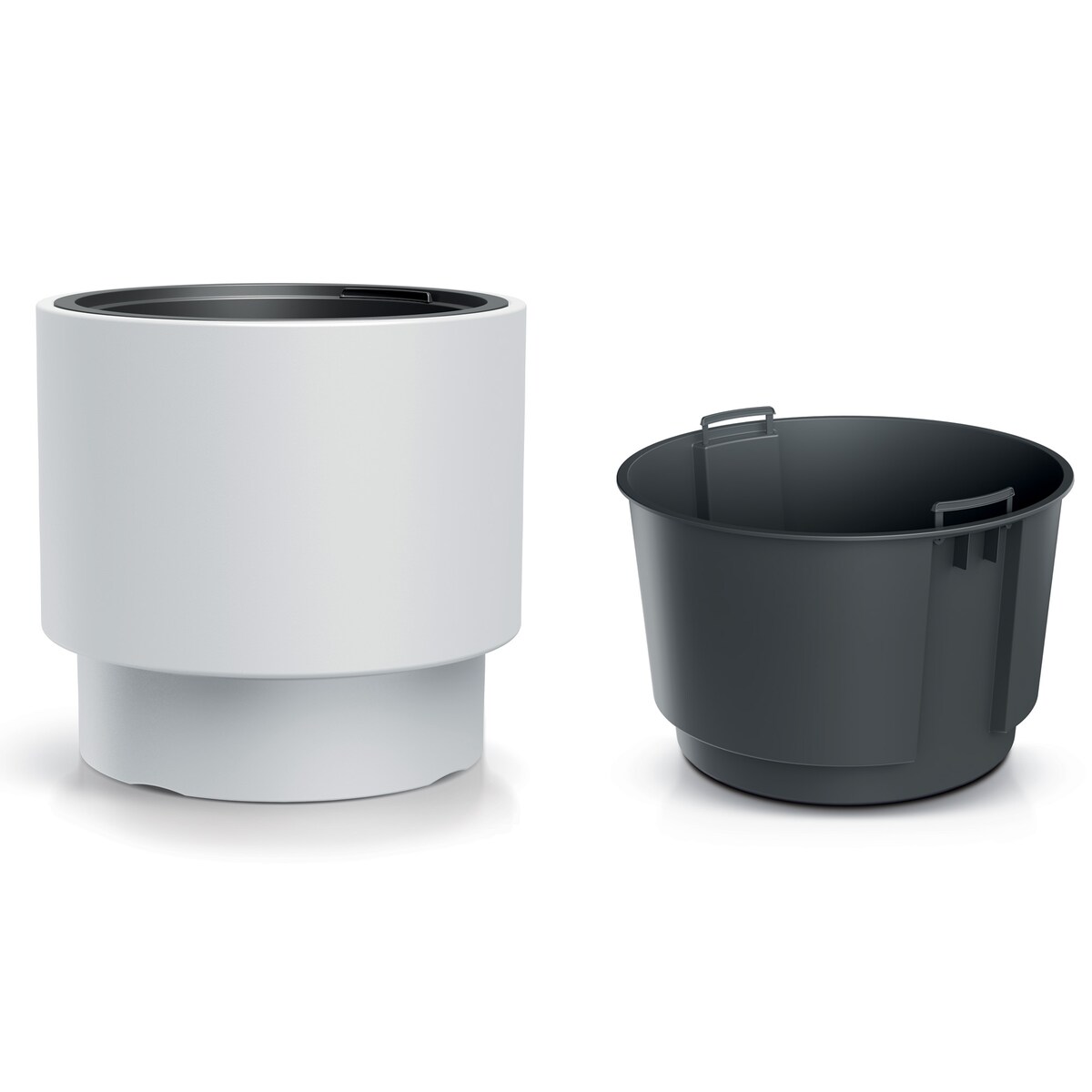 Doniczka Donica Ogrodowa 29,8 Cm Okrągła Na Taras Do Ogrodu Domu Biała