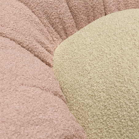 Poduszka kwiatek Mia II, różowy, 45 cm, Boucle