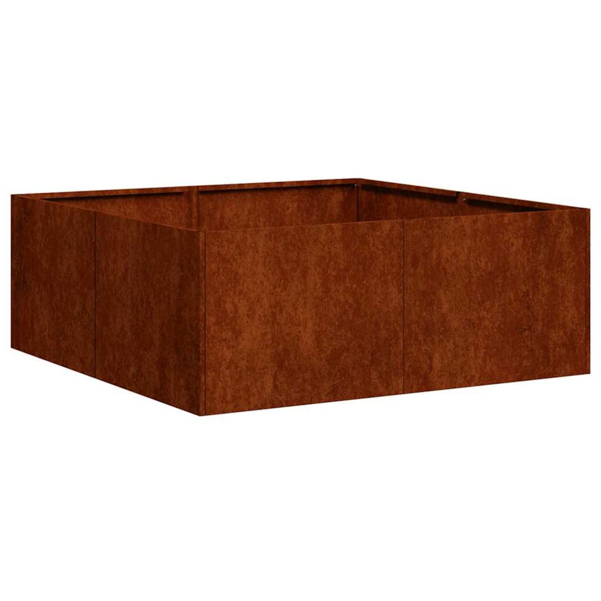 vidaXL Doniczka Rusty 80x80x30 cm Stal nierdzewna