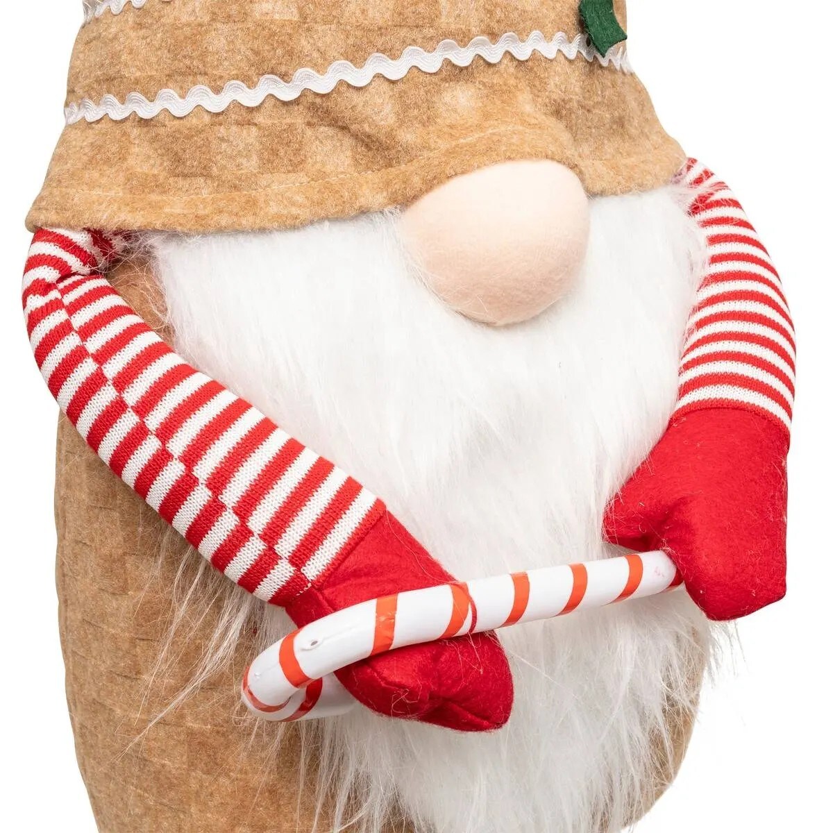 Tekstylna figurka gnom, teleskopowa, Gingerbread, 150 cm