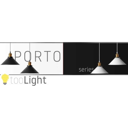 Lampa Ścienna Kinkiet Porto Loft Czarna Sufitowa
