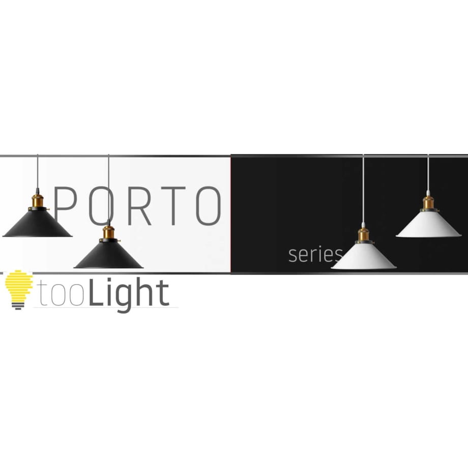 Lampa Ścienna Kinkiet Porto Loft Czarna Sufitowa