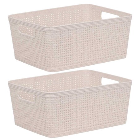 Plastikowe koszyki do organizacji, 24,5 x 19 x 10 cm, 2 szt.