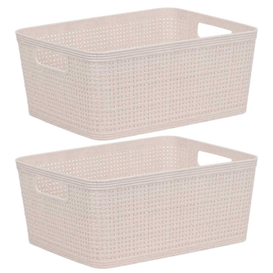 Plastikowe koszyki do organizacji, 24,5 x 19 x 10 cm, 2 szt.