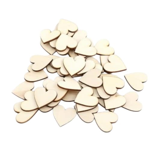 Serduszko decoupage serce drewniane ze sklejki ozdoba do aniołków 10szt