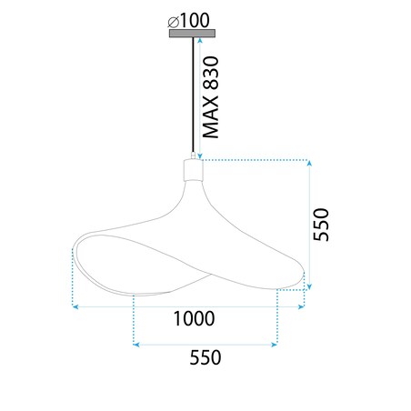 Lampa wisząca pleciona duża Boho APP1640-1Cp