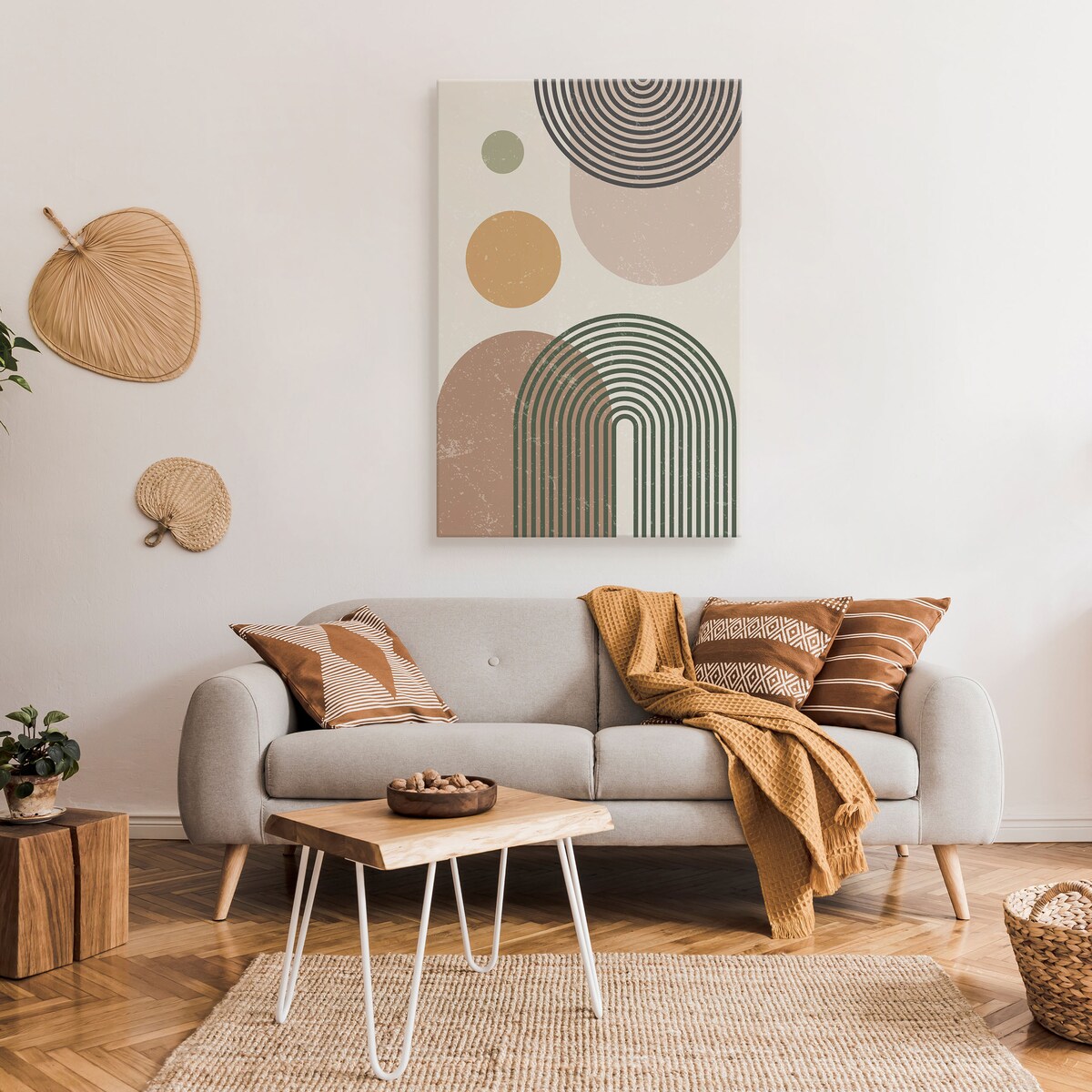 Obraz Kształty Geometryczne Aztecki Styl 80x120cm