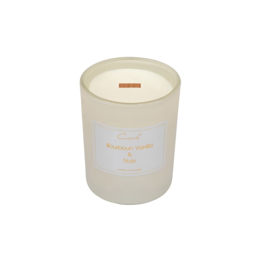 Bourbon Vanilla & Nuts- 210 gram ekologiczna naturalna świeca sojowa