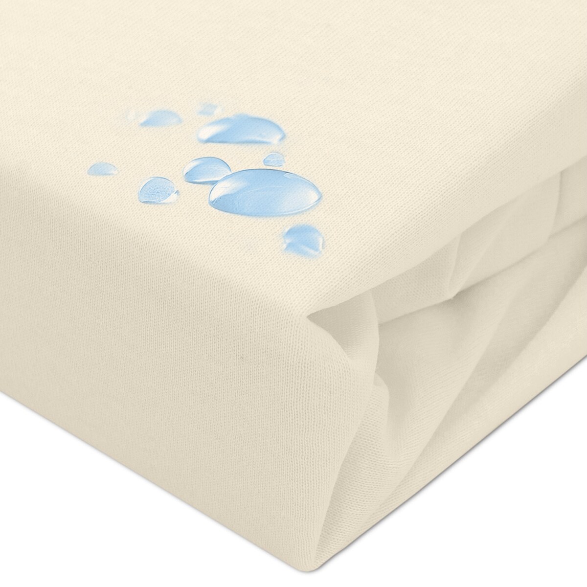 Prześcieradło ochronne wodoodporne z gumką 2w1, rozmiar 70x140 SMARTCEL kolor krem