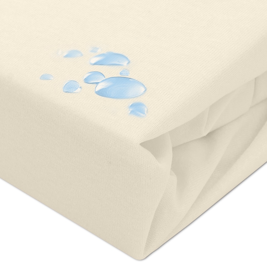 Prześcieradło ochronne wodoodporne z gumką 2w1, rozmiar 70x140 SMARTCEL kolor krem