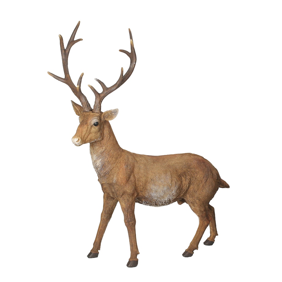 Figurka Deer 56x20x69 cm brown boże narodzenie, święta, świąteczne, brązowy, 56x20x69 cm