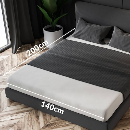 Prześcieradło z bawełny frotte z gumką 140x200 kolor popiel PREMIUM