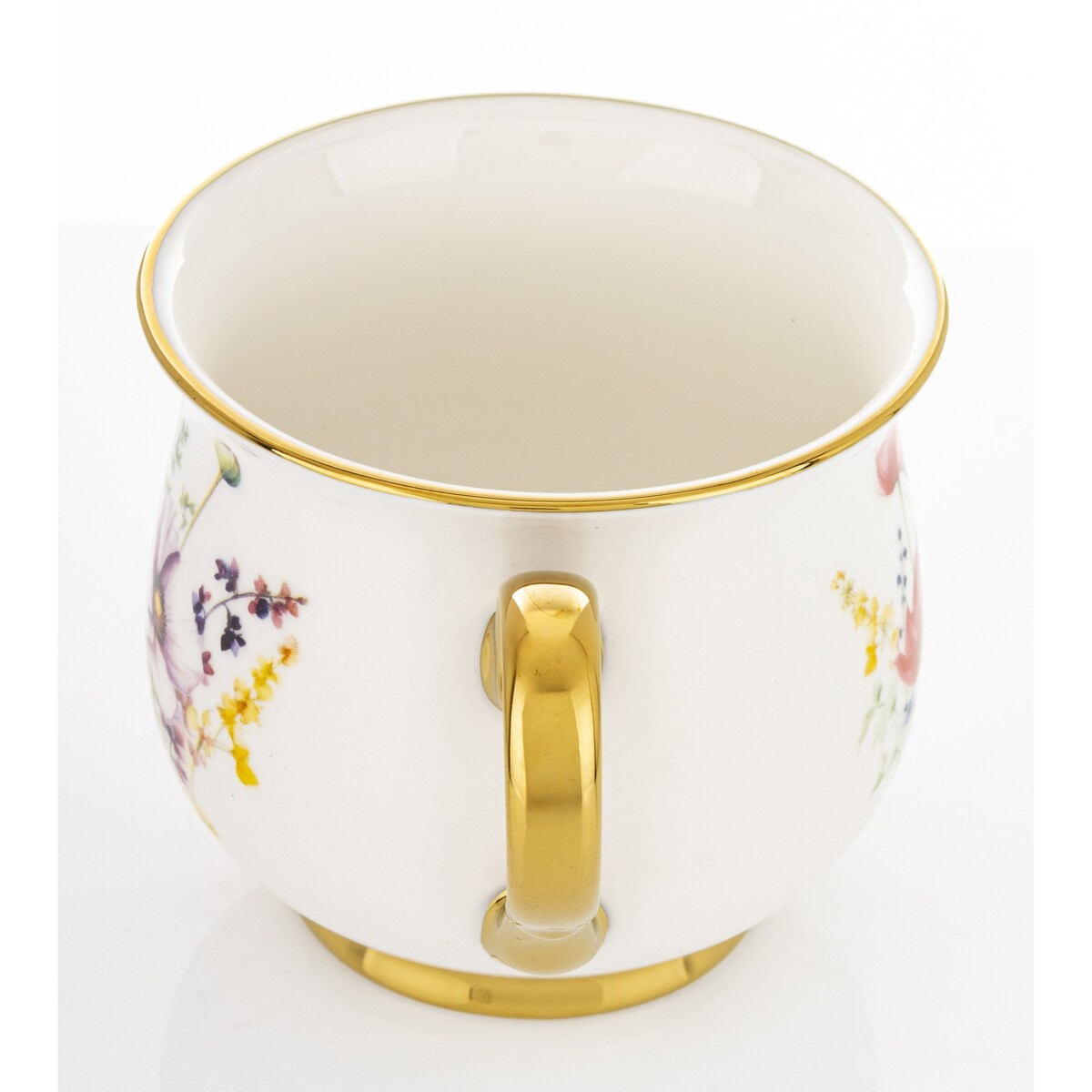 Kubek porcelanowy baryłka 430 ml z pudełkiem 9x13,5x10 cm BALERO-5 dwa czerwone maki
