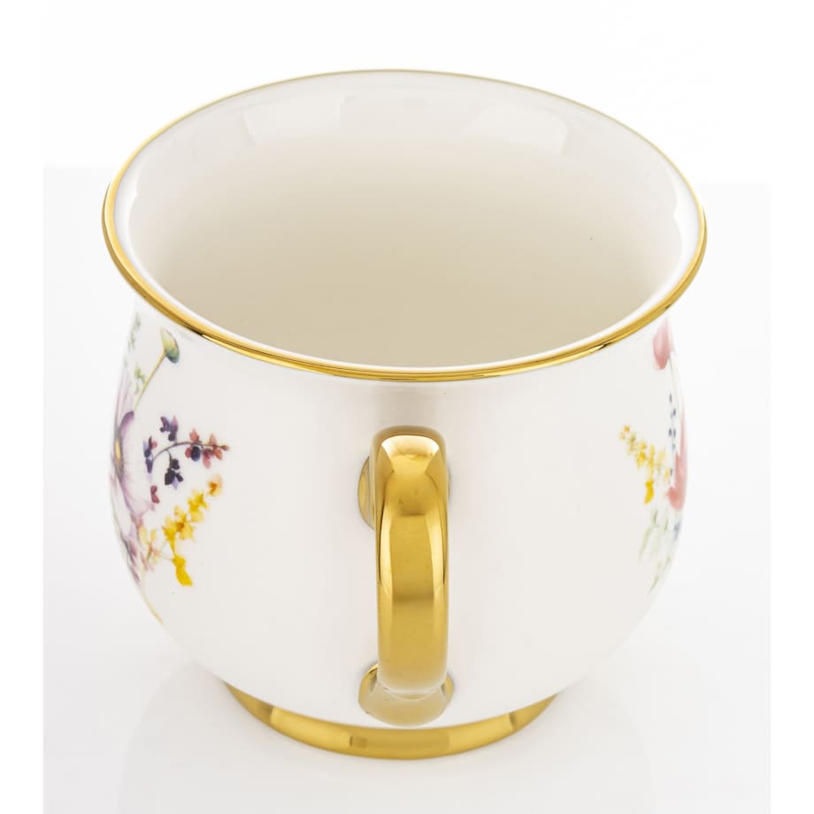 Kubek porcelanowy baryłka 430 ml z pudełkiem 9x13,5x10 cm BALERO-5 dwa czerwone maki