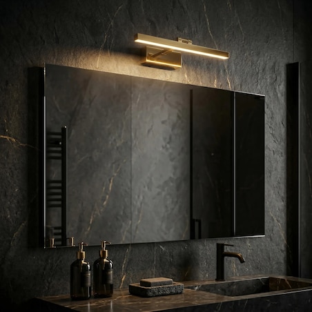 Kinkiet App1860-1W 40Cm Led Złoty, Aluminium, Tworzywo Sztuczne