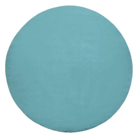 Dywan BUNNY koło aqua niebieski IMITACJA koło 80 cm