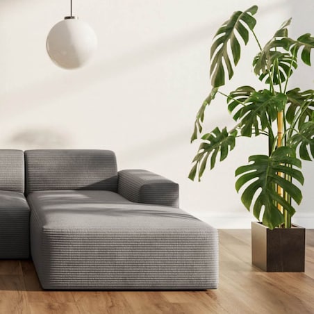 Villet Sofa narożna prawa szara