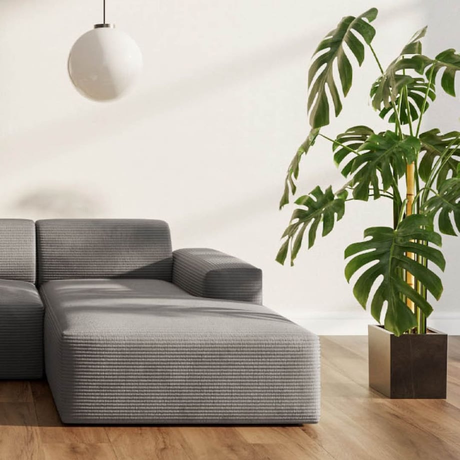 Villet Sofa narożna prawa szara
