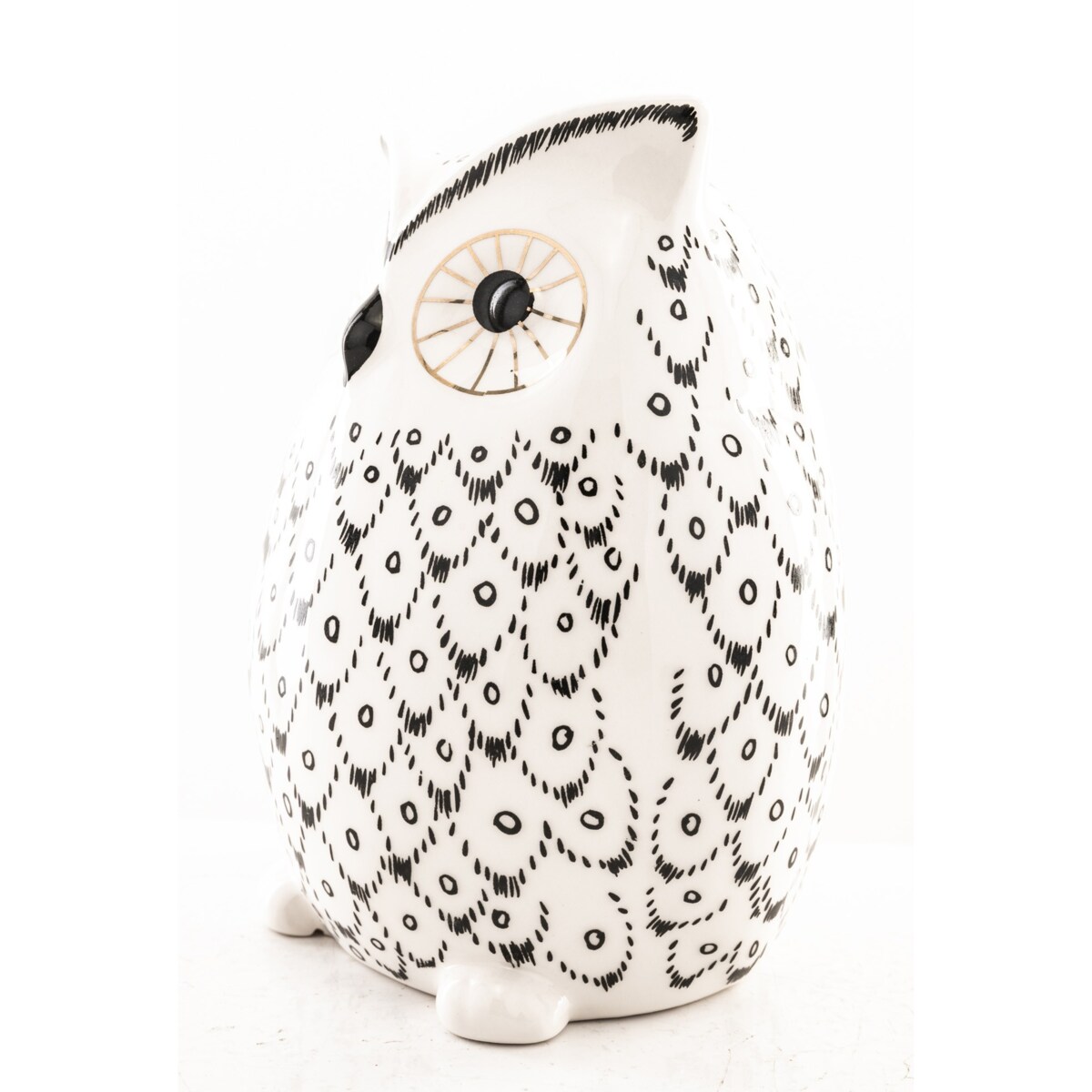 Skarbonka ceramiczna - 13x19x8,5 cm OWL small