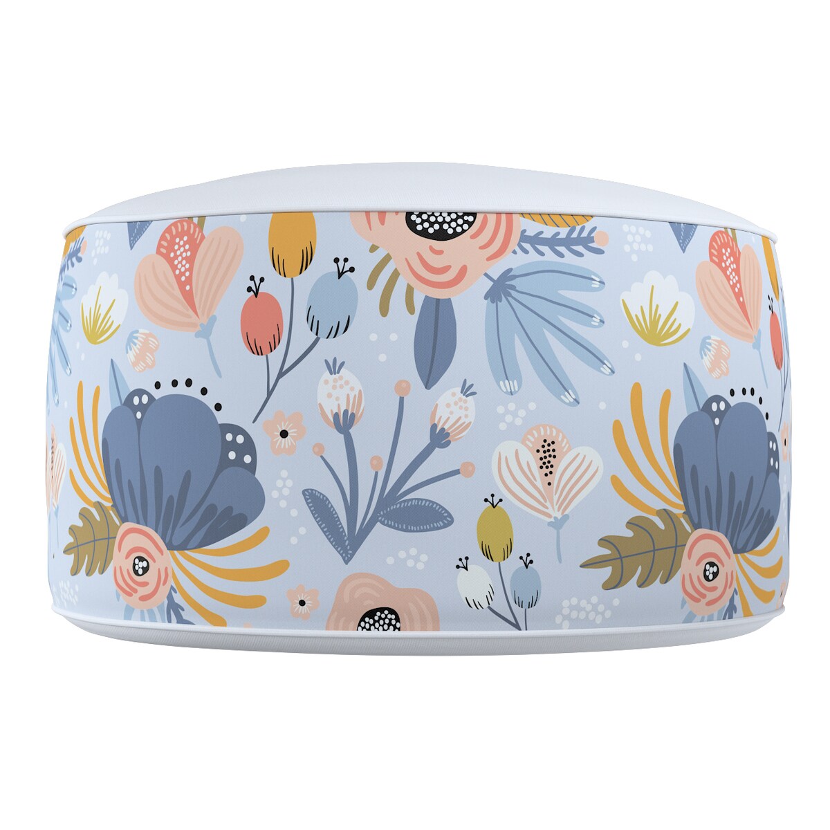 Puf dwukolorowy Coli, niebieski, 50x25 cm, Magic Collection