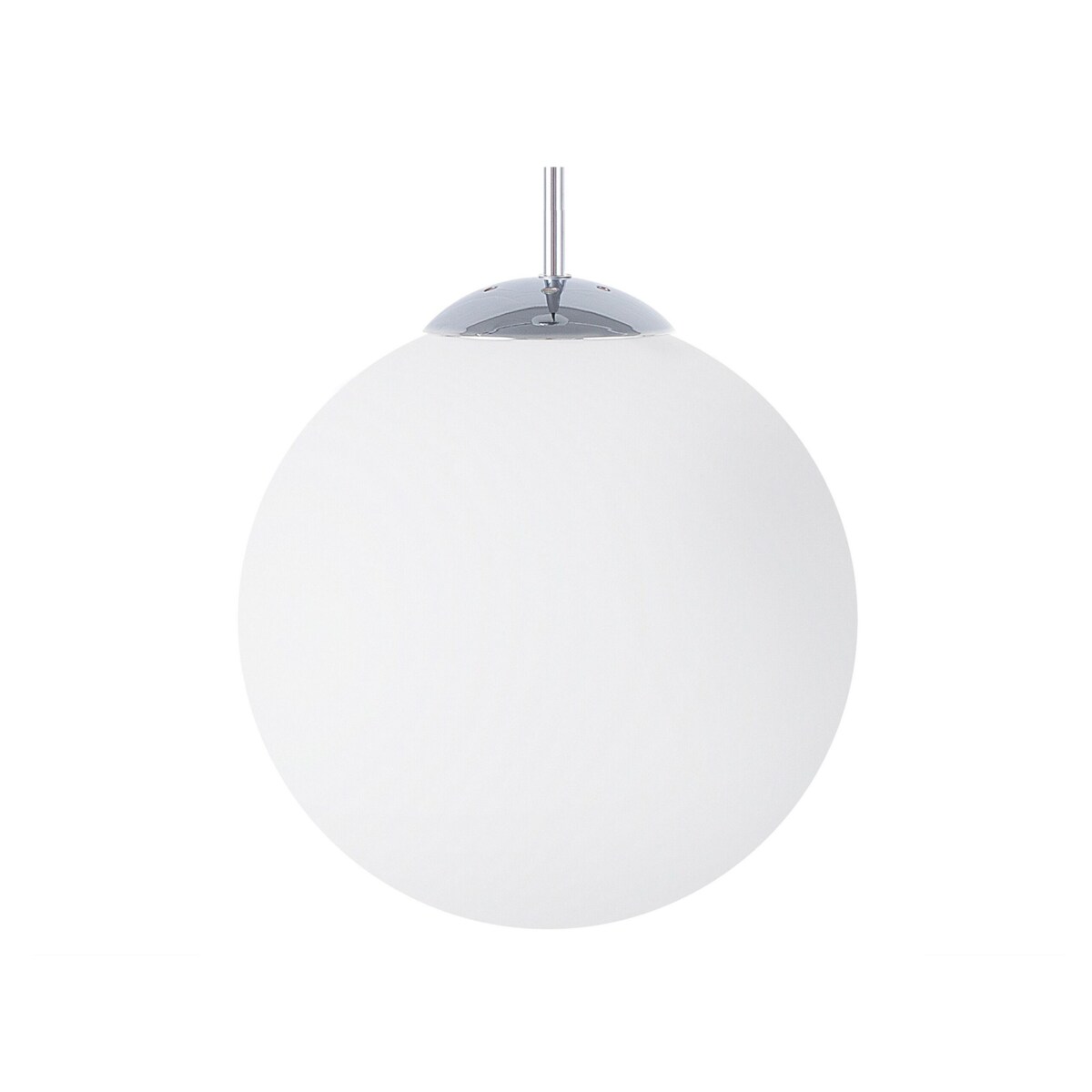 Lampa wisząca szklana biała BARROW S