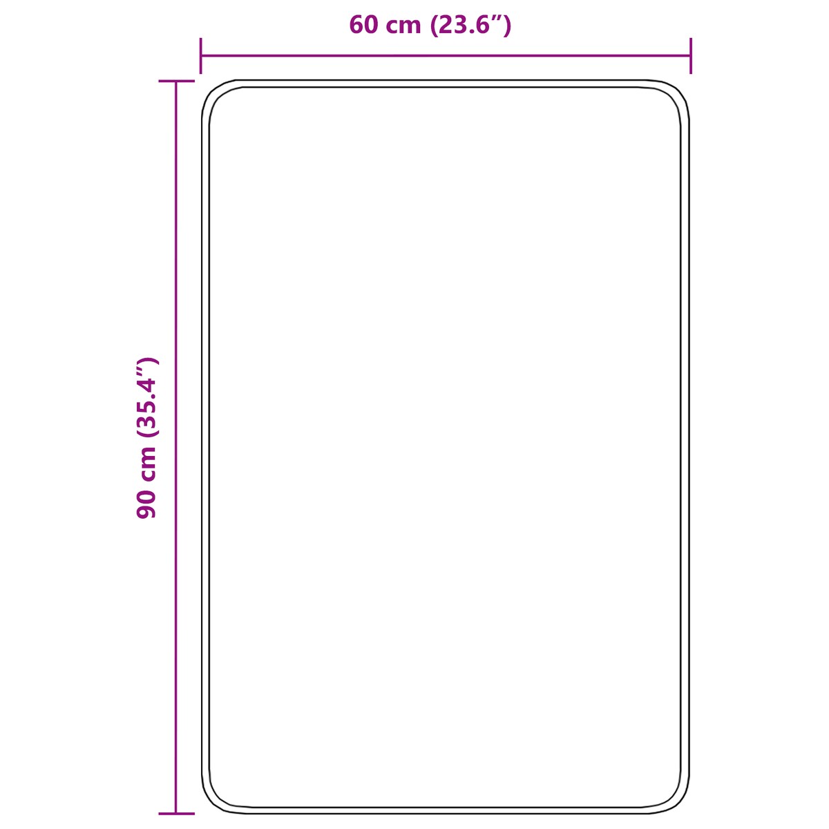 vidaXL Mata Łazienkowa Prostokątna Ciemnoszara 60x90 cm Poliester Antypoślizgowy