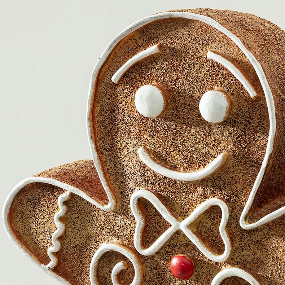 Figurka dekoracyjna Gingerbread Man I 25x7x30 cm boże narodzenie, święta, świąteczne, brązowy, 25x7x30 cm