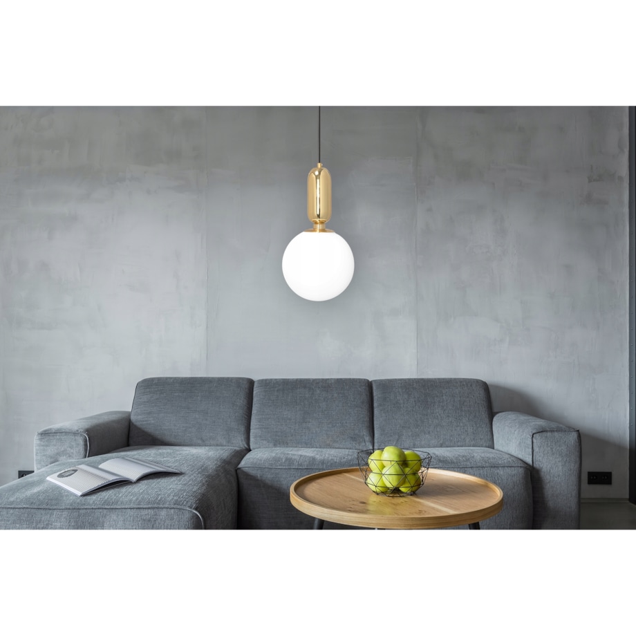 Lampa Sufitowa Nowoczesna Szklana Gold Złota E27